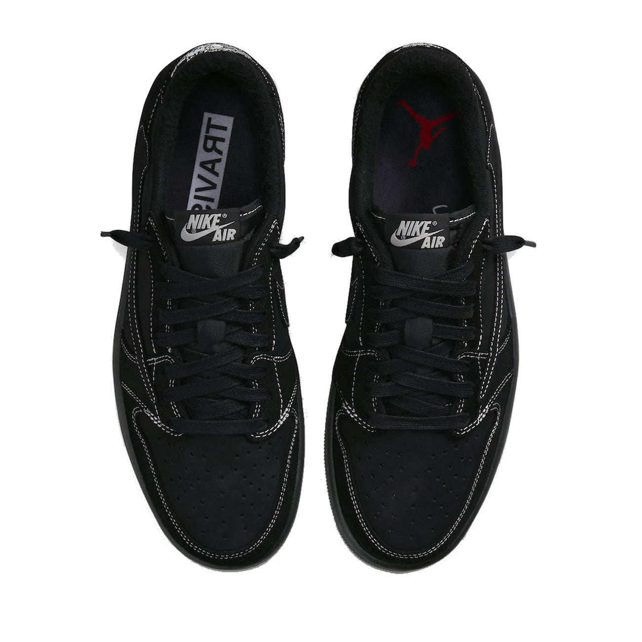 Travis Scott x Jordan 1 low black sneakers