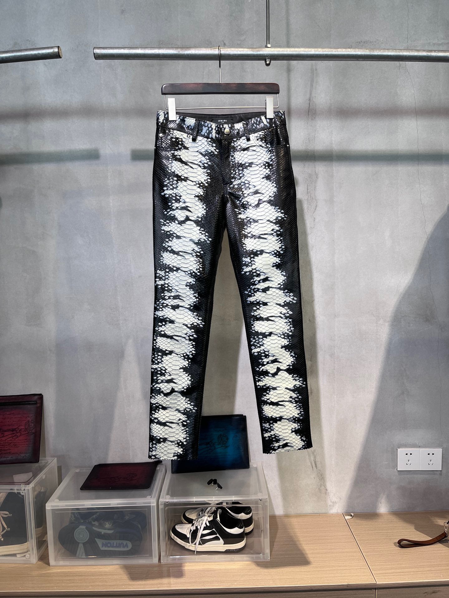 Amiri leather pants