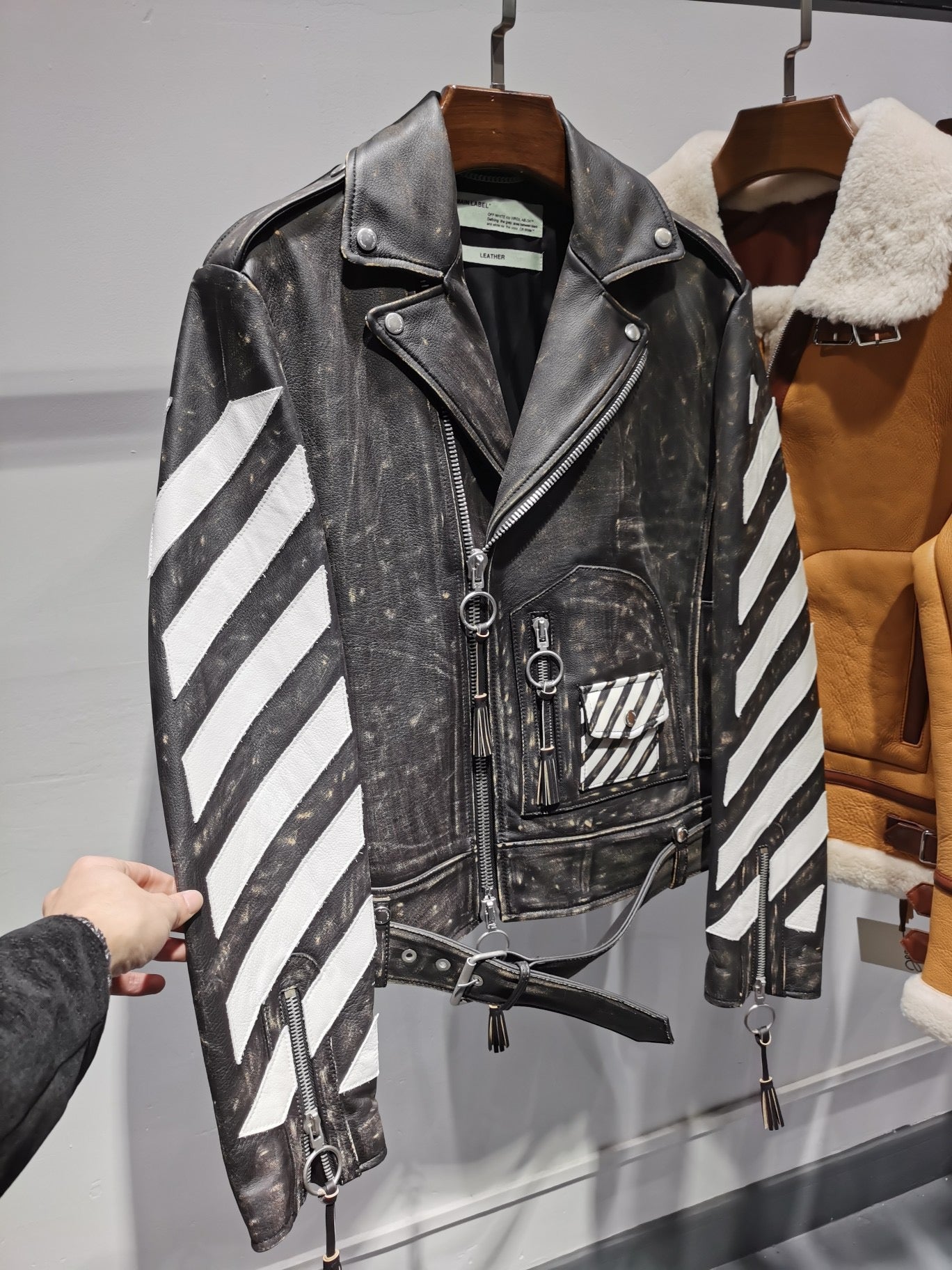 Offwhite Leather jacket