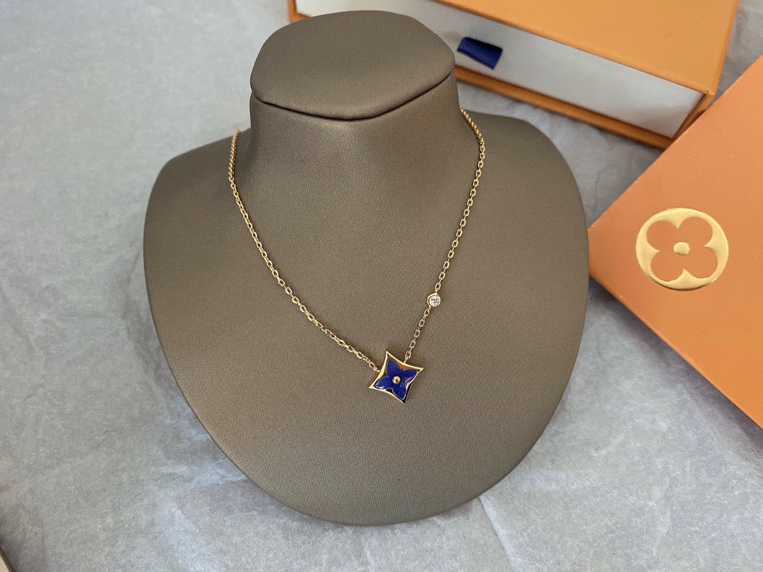 Louis Vuitton necklace & bracelet jewelry set