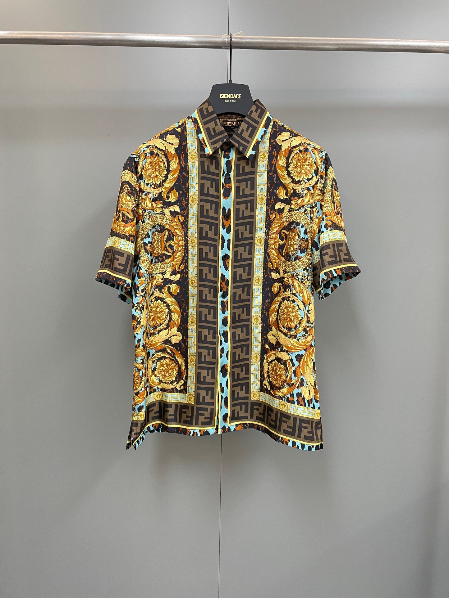 Versace x fendi silk shirt