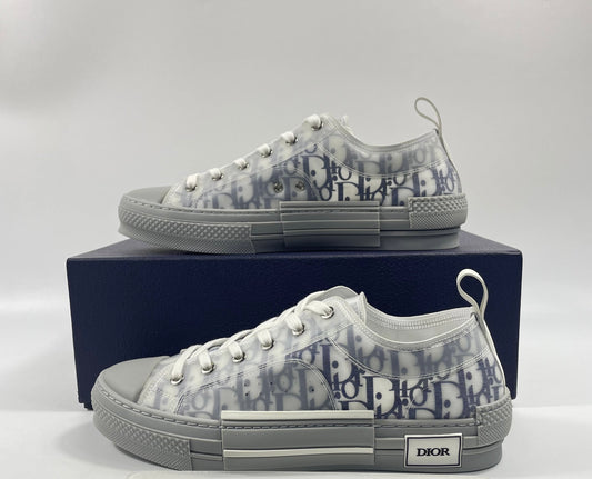 Dior B23 lowtop grey/blue sneakers